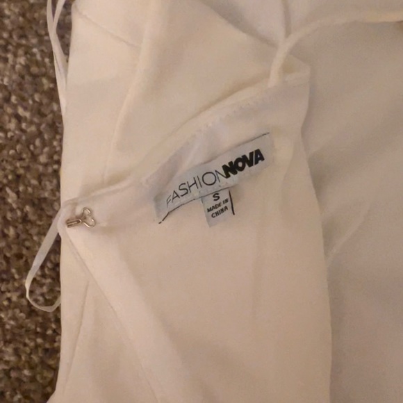 White Fashion Nova Mini Dress - Small - Bachelorette Party Dress - Picture 3 of 7